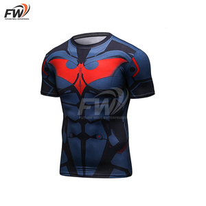 Conjunto de Rashguard de Compresión para Hombre, con Logotipo Personalizado, Protección UPF 50+, Secado Rápido, para Jiu Jitsu, Muay Thai, Kickboxing, Pantalones Transpirables - Product Image 2