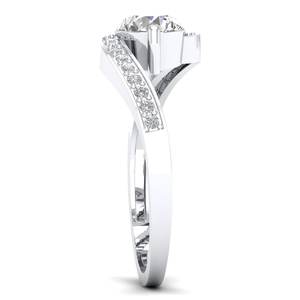 Bagues de fiançailles solitaires en argent sterling 925 de haute qualité REYES, certifiées GRA, avec moissanite, accessoires minimalistes pour femmes, bijoux - Product Image 3