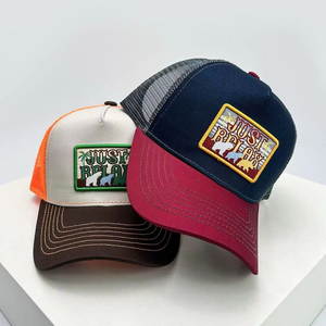 Gorra de Béisbol Clásica Personalizada con Logo, Gorra Trucker de 5 Paneles con Malla de Espuma Lisa y Bordado, 100% Poliéster, Gorra Personalizada para Camionero - Product Image 4