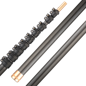 Prix d'usine Perche télescopique en fibre de carbone personnalisable pour la cueillette des noix de betel, tige de récolte en fibre de carbone - Product Image 1