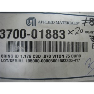 20 nouveaux joints toriques AMAT 3700-01883 ID 1.176 CSD .070 DURO - Équipements et pièces semi-conductrices de renommée mondiale à confiance - Product Image 1