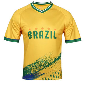 เสื้อฟุตบอลคอวี โพลีเอสเตอร์ 100% ปรับแต่งได้ สำหรับทีม พร้อมหมายเลข เสื้อกีฬา เสื้ออเมริกันฟุตบอล ผ้าฟลีซ แห้งเร็ว - Product Image 1