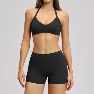 Ensemble de yoga pour femme : shorts, brassières de sport, hauts d'entraînement, leggings de fitness, ensemble 2 pièces - Product Image 5