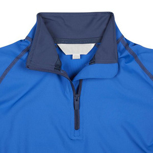 Women's Blue <b>Long</b> <b>Sleeve</b> Riding <b>Base</b> <b>Layer</b> Polyester Spandex Quick Dry Technical Fabric for Equestrian Use - Product Image 5