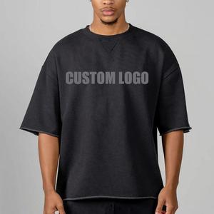 Camisetas Extra Grandes de Algodón Grueso de 250 g/m², Bordadas, Ecológicas, Transpirables, Vintage, Unisex, de Alta Calidad, al por Mayor de Fábrica - Product Image 6