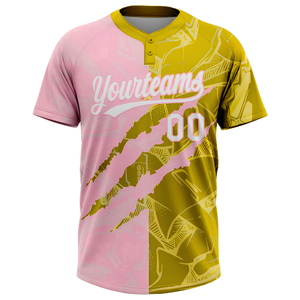 Camiseta de Béisbol Sublimada para Jóvenes, con Botones, 100% Poliéster, Personalizable con Logotipo, Precio de Fábrica, para EE. UU., Canadá y Singapur - Product Image 4