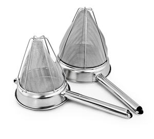 Stainless Steel Bouillon <b>Strainer</b> Extra Fine <b>Mesh</b> Stainless Steel Metal Colanders & <b>Strainers</b> Reusable Henry Foodservice - Product Image 1