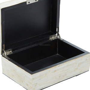 Dernière boîte d'incrustation en nacre de haute qualité, cadeau et bijoux ou accessoires de bijoux en nacre - Product Image 3