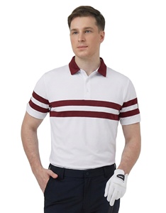 Camiseta de Golf de Manga Corta para Hombre 2025, Sólida, Bordada, de Secado Rápido, Microtranspirable, Antiolor, Ajuste Deportivo, Tejido de Spandex/Poliéster - Product Image 1