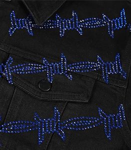 Wholesale Custom Logo Front 100% Cotton Men's Winter Jeans <b>Jacket</b> High Quality 280g Breathable Eco-Friendly Quick Dry Outdoor - Product Image 3