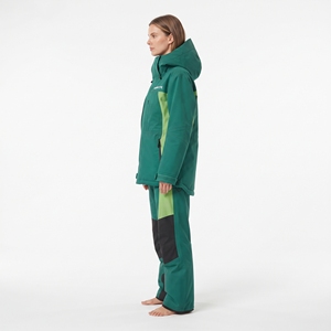 Conjunto de Chaqueta y Pantalones de Esquí Impermeables y Cortavientos para Mujer HAWX EYE, Diseño Color Block Verde y Negro, Ropa de Nieve con Aislamiento Sintético - Product Image 6