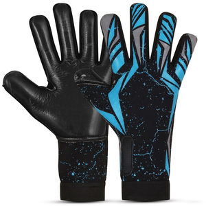 ถุงมือผู้รักษาประตูคุณภาพพรีเมียม ออกแบบลายพิมพ์แบบซับลิเมชั่นตามสั่ง ระบายอากาศได้ดี ผลิตจากยางลาเท็กซ์ ป้องกันการลื่น สำหรับการฝึกซ้อมมืออาชีพ - Product Image 4