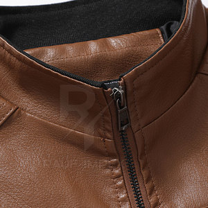 Breathable <b>Men</b> <b>Leather</b> <b>Jacket</b> Genuine <b>Leather</b> Fashion Classic Casual Outerwear <b>Men</b> <b>Leather</b> <b>Jacket</b> - Product Image 3