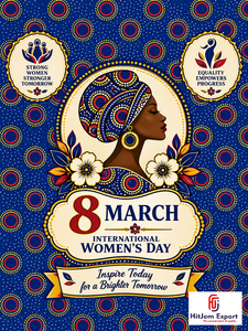 Tela africana personalizada con estampado de cera, textil de algodón Ankara para el Día Internacional de la Mujer, fabricante OEM ODM, venta al por mayor - Product Image 1
