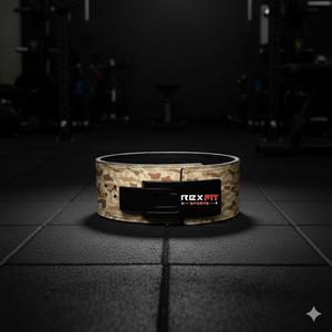 Cinturón de levantamiento de pesas Rexfit Sports con hebilla de palanca de cuero para entrenamiento en gimnasio y soporte lumbar para entrenamiento de fuerza - Product Image 1