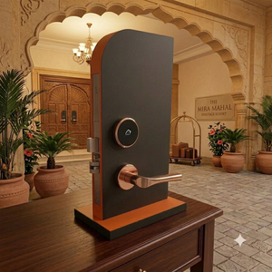 Cerradura Inteligente RFID para Hotel, Color Oro Rosa, con Tarjeta Electrónica de Acceso, Control de Acceso para Hoteles, Resorts y Habitaciones de Huéspedes de Lujo - Product Image 1
