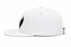 Premium White <b>Snap</b> back <b>Cap</b> with 3D Eagle Embroidery White Cotton <b>Snap</b> back <b>Cap</b> Unisex White Adjustable <b>Snap</b> back <b>Cap</b> - Product Image 4
