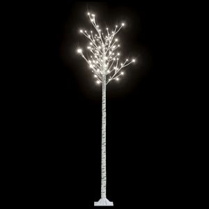 7 Ft Koude Witte Wilg Kerstboom 220 Leds Indoor Buiten Feestelijke Verlichting Voor De Feestdagen - Product Image 2