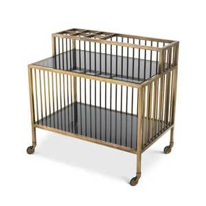 Carrito de Compras Resistente con Recubrimiento de Zinc y Protectores de Plástico Verde, Carrito de Supermercado con Estante Inferior - Product Image 3