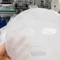 Y114 Masque en fibre végétale transparente importée de Corée, substrat 40 g/m² en gel de glace cristallin, feuille de masque sec