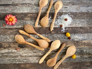 Cuchara de Té de Madera Ecológica con Acabado Natural, Cuchara para Café, Té y Azúcar, Utensilio de Cocina Reutilizable - Product Image 2