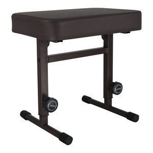 Adjustable <b>Padded</b> Piano Bench 3-Inch <b>Cushioned</b> Keyboard Stool Folding Portable Guitar <b>Seat</b> - Product Image 1