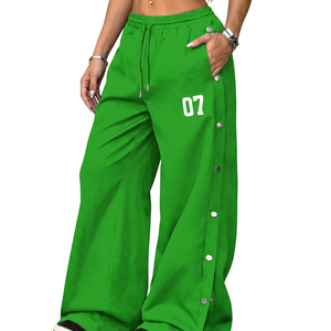 Pantalones Deportivos Personalizados con Cordón en la Cintura, Rayas Rojas, Poliéster/Nailon, al por Mayor, Estilo Urbano, Talla Grande - Product Image 2