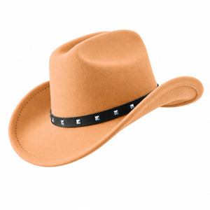 American Style Polyester Cotton <b>Men</b> Women Customized Western Cowboy <b>Hat</b> Unisex Outdoor Four Seasons Use 100% Pure <b>Wool</b> Felt - Product Image 2