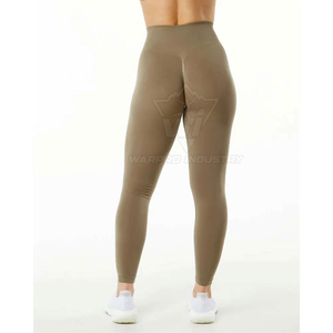 Leggings de yoga doux au toucher, taille mi-haute, respirants, séchage rapide, extensibles, en Spandex/Polyester, longueur cheville, pour le streetwear, la gym, le fitness et l'entraînement - Product Image 3