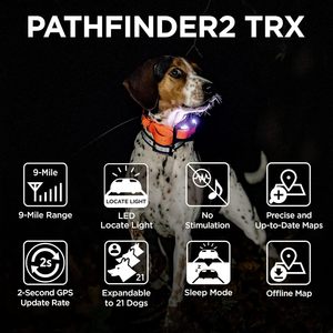 Dogtra Pathfinder 2 TRX Receptor Adicional, Rastreador GPS para Perros, Luz LED, Collar Azul, Compatible con Smartwatch, Recargable, Resistente al Agua - Product Image 3