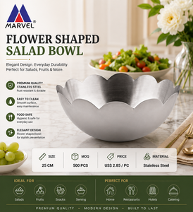 Bol de cuisine classique en acier inoxydable argenté, écologique, en forme de cœur, 100 ml, pour servir des salades, des fruits, des noix, des aliments secs - Product Image 3