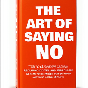 L'art de dire non par l'auteur Damon Zahariades, impression de livre broché personnalisé à couverture souple - Product Image 2