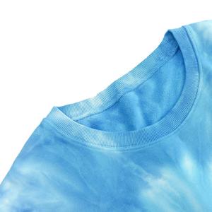 Custom Logo <b>Acid</b> Wash T-Shirt for Men 100% Cotton <b>Drop</b> Shoulder Oversize Graphic Printing Tie Dye Effect Knitted Men's Tee - Product Image 5