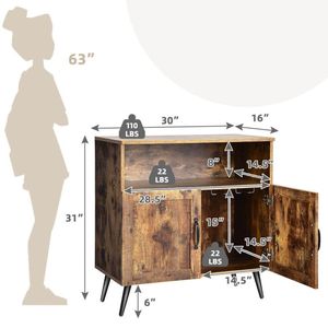 Armadio di stoccaggio in legno della metà del secolo con portabicchieri da vino per l'arredamento del soggiorno - Product Image 4