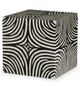 ILAHI's Bone Inlay <b>Drawer</b> Table Modern Design Agate Detailing Three-layer <b>Storage</b> Portable Home Furniture - Product Image 3