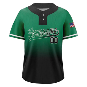 Custom Sublimation Gradient Design Baseball Jersey Breathable Sports Team Set Digital Printed Baseball Uniform - Product Image 1
