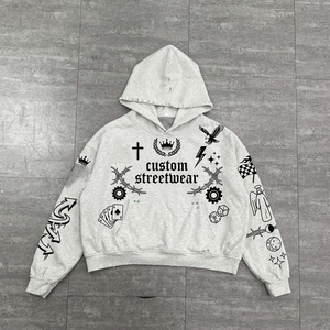 Low MOQ men hoodie Heavyweight Fleece pullover hoodie Custom Logo for Retail Clothing Brands - Product Image 6