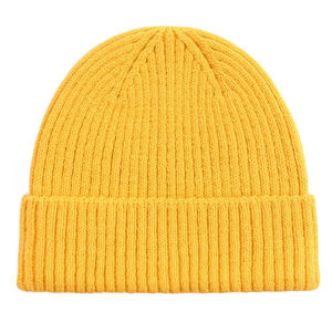 Gorros de Punto Jacquard Acrílicos Lisos de Alta Calidad Unisex al por Mayor, Gorros de Invierno Cálidos Ajustables Personalizados - Product Image 3