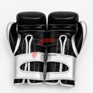 New Stylish Design No Boxing No Life Boxing <b>Gloves</b> Premium Color Combo Original Leather Embroidered Logo On Strap Style <b>Gloves</b>. - Product Image 5