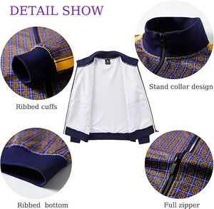 Conjunto Deportivo de Diseño para Hombre con Estampado Azul Marino y Dorado – Conjunto Atlético de Lujo de Dos Piezas Premium - Product Image 5