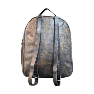 Mochila de Cuero Marrón Vintage con Bolsillo Frontal con Cremallera, Asa Superior, Fabricante Personalizado, para Viajes Diarios, Senderismo y Camping - Product Image 3