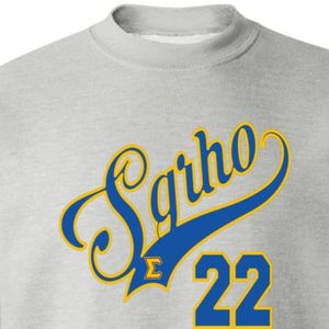 เสื้อสเวตเชิ้ตพิมพ์ลายตัวอักษรกรีก Sigma Gamma Rho สีเทา สำหรับผู้หญิง คอกลม ผ้าฟลีซ สวมใส่สบายๆ แบบลำลอง สำหรับชมรมนักศึกษา - Product Image 4