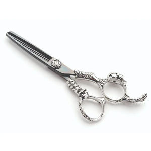 Ciseaux professionnels pour laisser des mèches, en acier inoxydable, ciseaux texturisants pour droitiers, 28 dents, manche long, pour coiffeur - Product Image 4