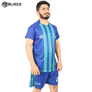 Blaze Fight Wear Hommes Football Jersey Formation Club Séchage Rapide Original Bleu Football Porter Football Club Uniformes Football Costume - Product Image 3