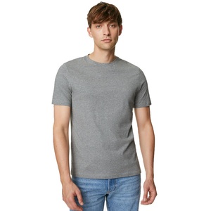 Camisetas clásicas de corte moderno con cuello redondo para hombre, camiseta de algodón suave, camiseta lisa con cuello redondo, camisetas ligeras y cómodas - Product Image 4