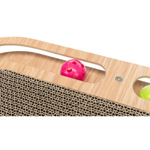 46 4 25 cm <b>Cat</b> Scratching Board with Toys Wool and Catnip Durable Cardboard <b>Cat</b> <b>Tree</b> & <b>Scratcher</b> - Product Image 2