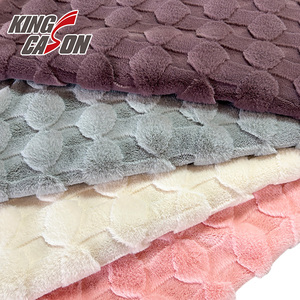 Kingcason Loại Khác Nhau Quần Áo Vải Bền Sang Trọng Bốn Màu 2 Mm 3 Mm Jacquard Faux Lông Vải Cho Bé Nhà Chăn - Product Image 1