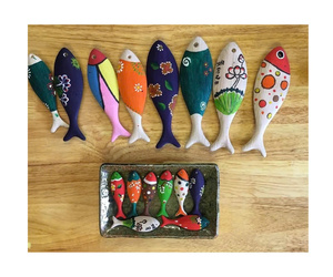 Figuras de Peces de Madera al por Mayor, Modelo de Peces de Madera Hecho a Mano, Decoración Náutica Costera Natural para el Hogar, Fabricante de Vietnam - Product Image 4