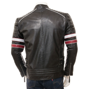 Al Nolan Enterprises <b>Men's</b> PU Leather Hooded <b>Jacket</b> Streetwear Style <b>Waterproof</b> Breathable Quick Dry Eco-Friendly Anti-Bacterial - Product Image 2