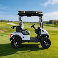 Voiturette de golf électrique personnalisable 5KW AC, 2 places, batterie lithium 48V, châssis métallique, pour terrains de golf et villas de vacances